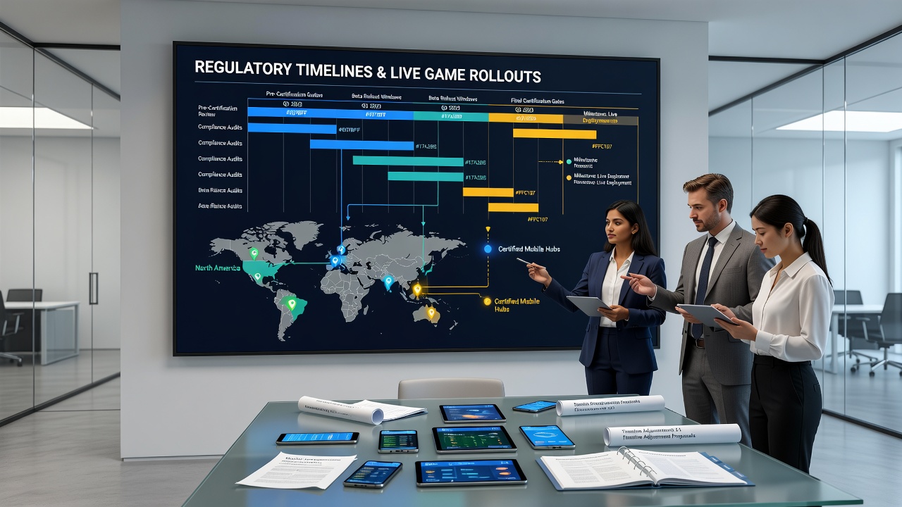 Mobile live dealer certification process in certified hubs